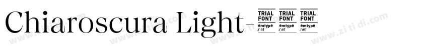 Chiaroscura Light字体转换